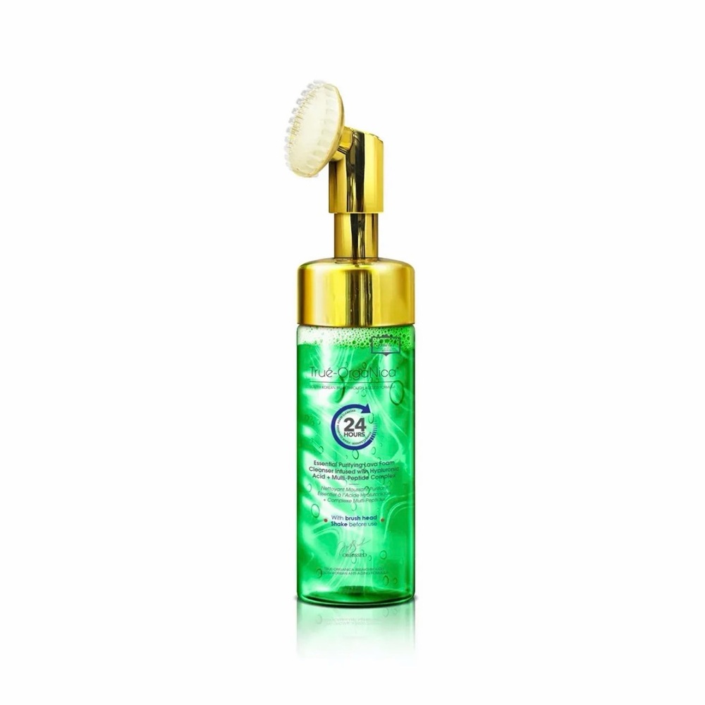 Green and Gold Facial Cleanser with Brush